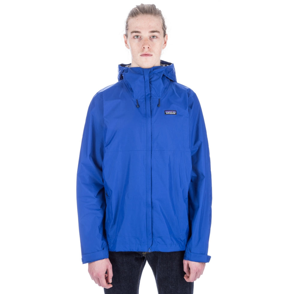 Veste de pluie Patagonia Torrentshell bleue pour homme