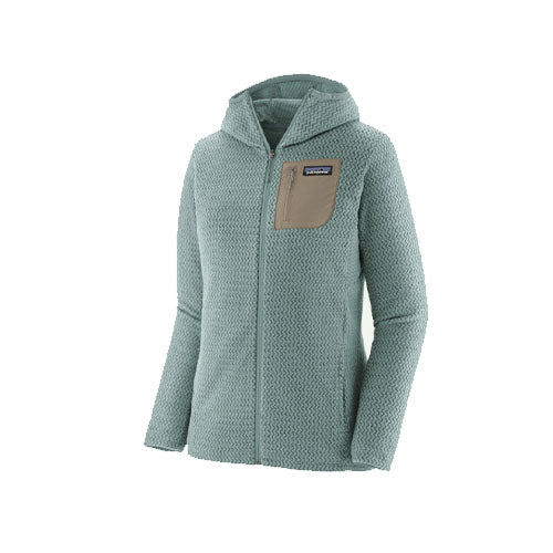 Patagonia Hoodie Femme R1 Air Full-Zip en vert sauge
