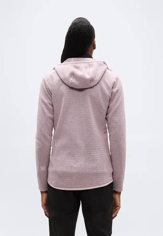 Dos du Patagonia Hoodie Femme R1 Air Full-Zip mauve