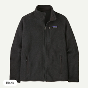 Veste Patagonia Better Sweater homme noire zippée