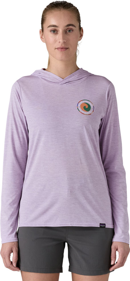 Hoodie Patagonia Cap Cool Daily Graphic femme mauve