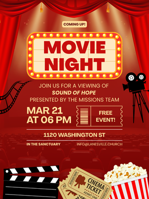 "Sound of Hope" Movie Night — March 21 at 6 pm