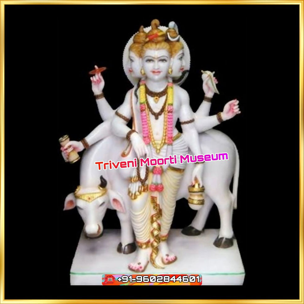 marble Dattatreya statue for home
