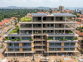 Green skyscraper in Kampala?