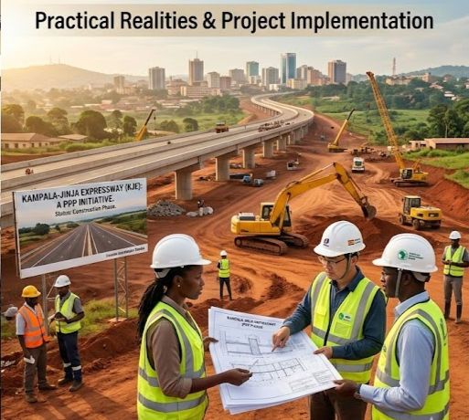 Construction site Uganda road