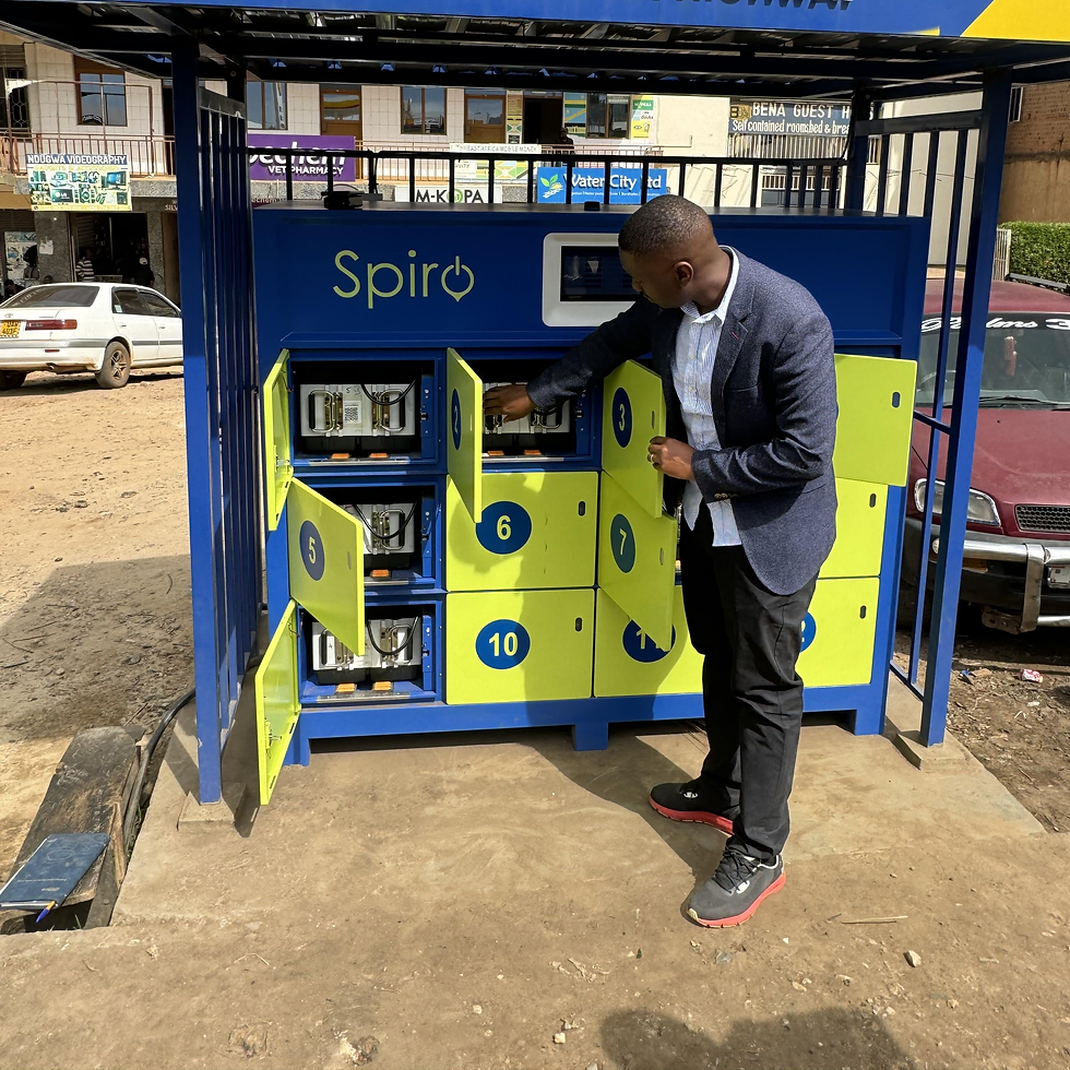 Bike charging station Africa