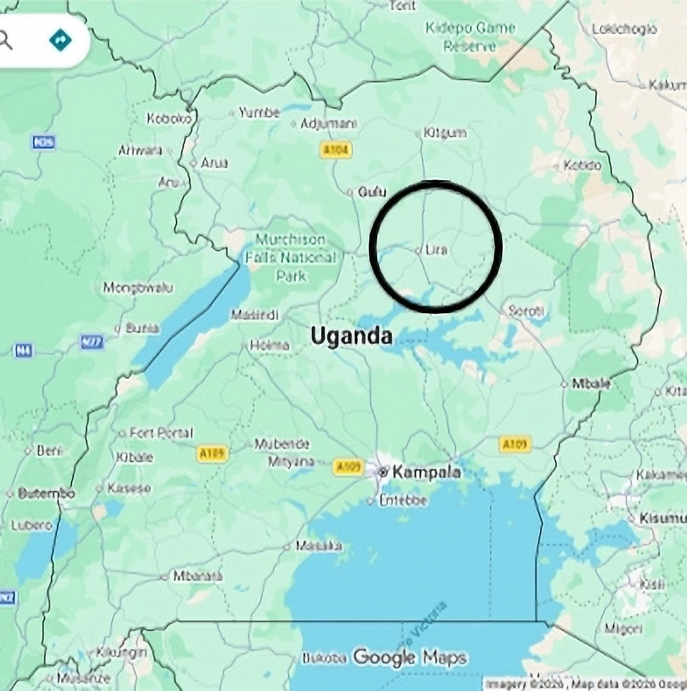 Map of Uganda