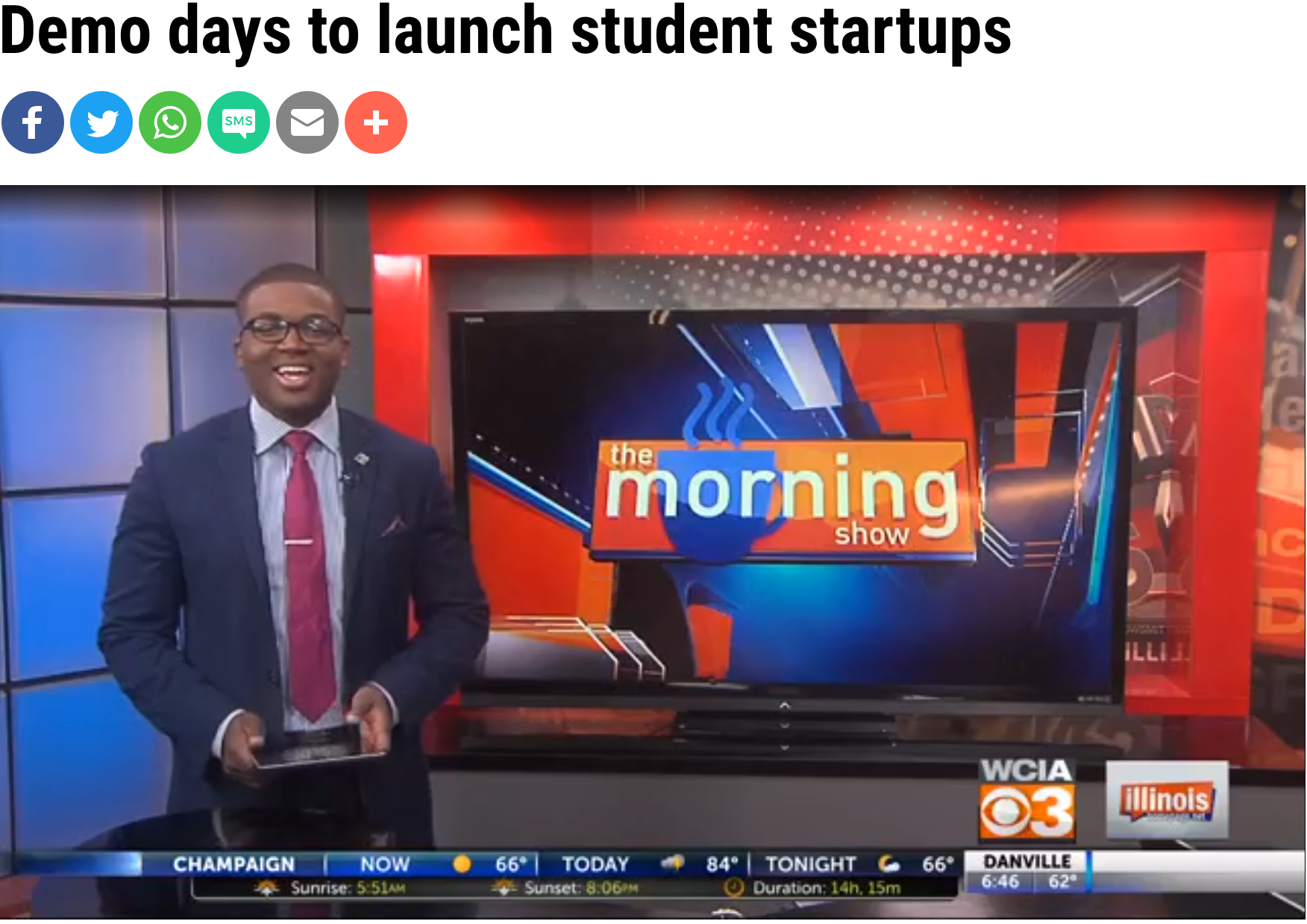 TV: Demo days to launch student star