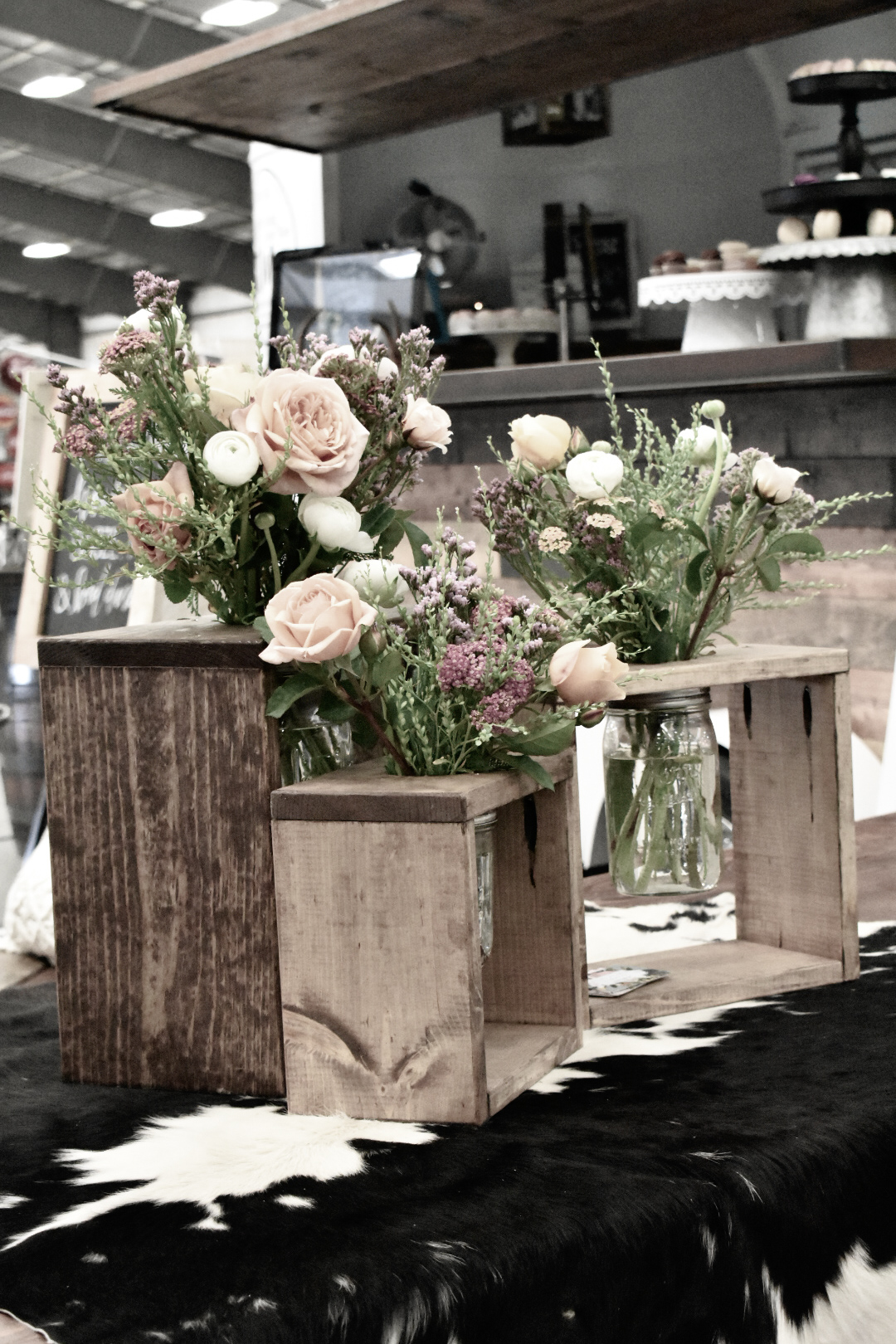 Boxed Jar Centerpieces