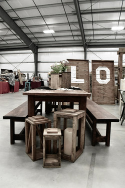 Farmhouse Table $55 & Farmhouse Bench = $25