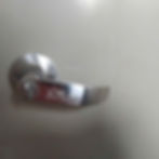 Silver door handle lever