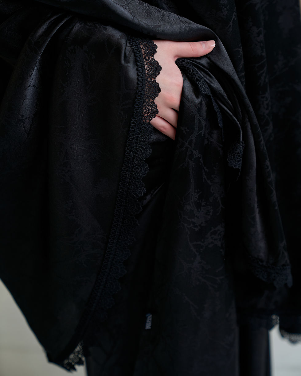 Thumbnail: Black Swan Lace Prayer Set