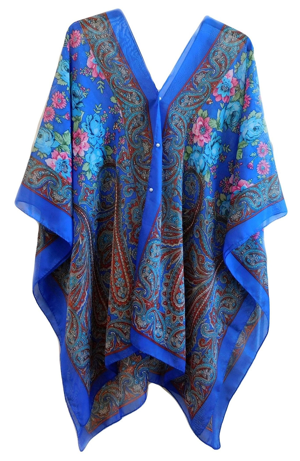 BLUE COLOURED (Small Flower Print)