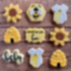 Bee Baby Shower Cookies