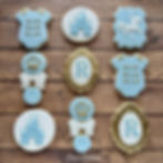Baby Shower Prince Cookies