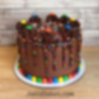 Dark Chocolate M&M Sprinkle Cake 1