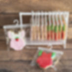 Strawberry themed cookies
