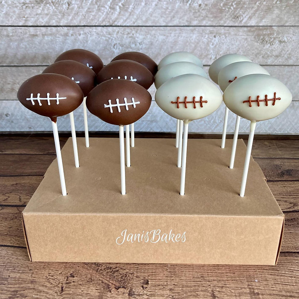 Football Cake Pops