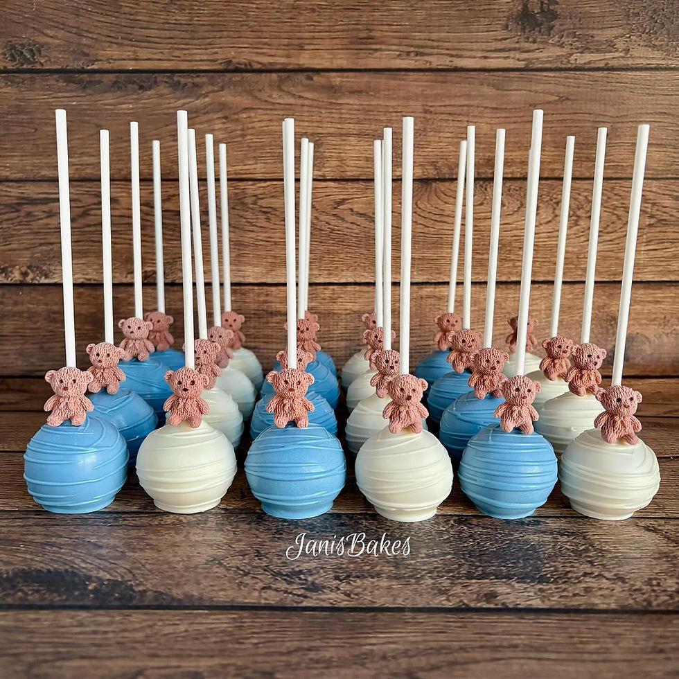 bear cake pops