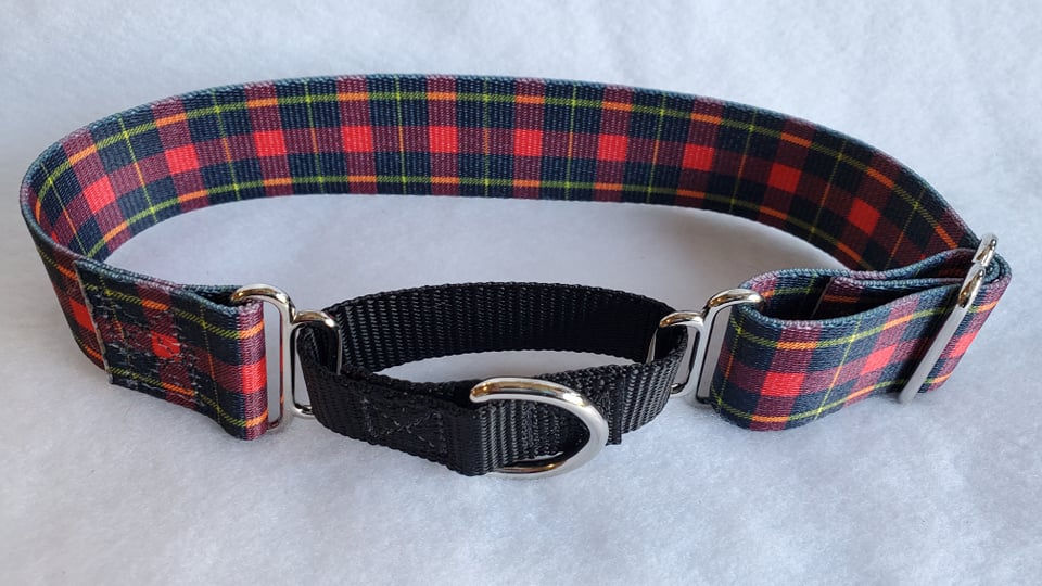Thumbnail: 1.5" Plaid Martingale Collar