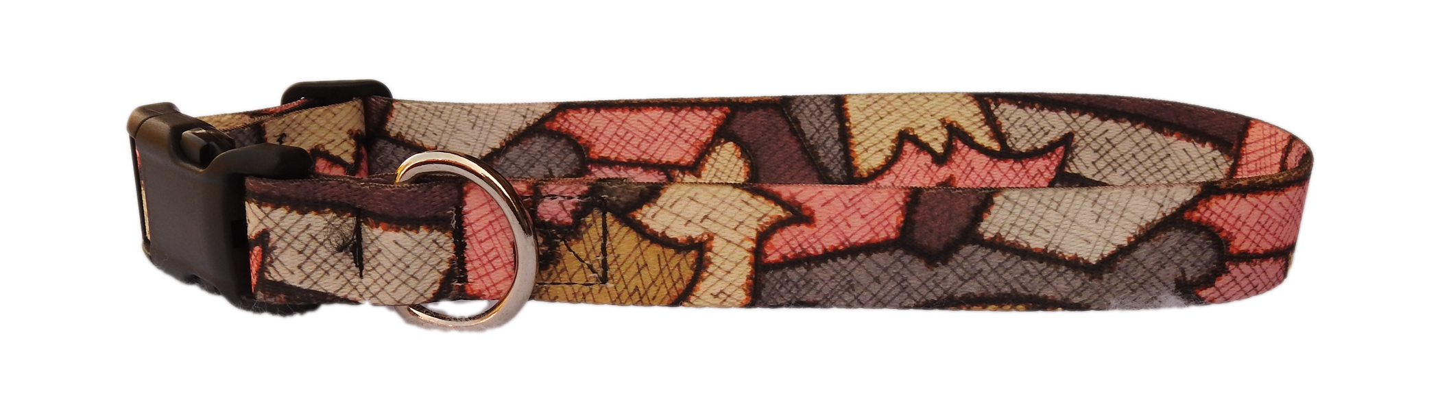 Autumn Puzzle 1" Dog Collar