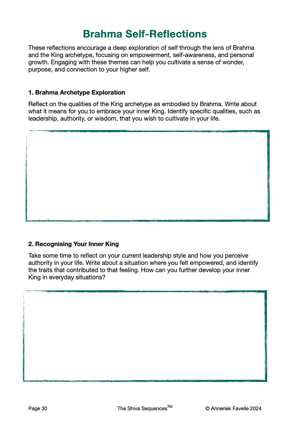 Thumbnail: Shiva Workbook - Explore your Balanced Masculine Self - PDF