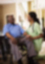 nurse talking to a patient