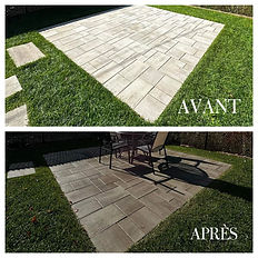 Lavage à pression et application de scellant - avant et après