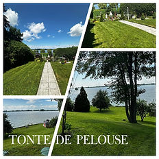 Plusieurs photo de tonte de pelouse