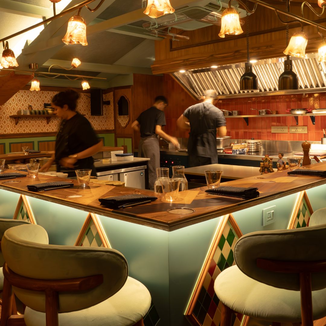Papa's dining space in Mumbai