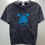 Thumbnail: Paddle Skull Mineral Dye Black Tee / Blue Logo
