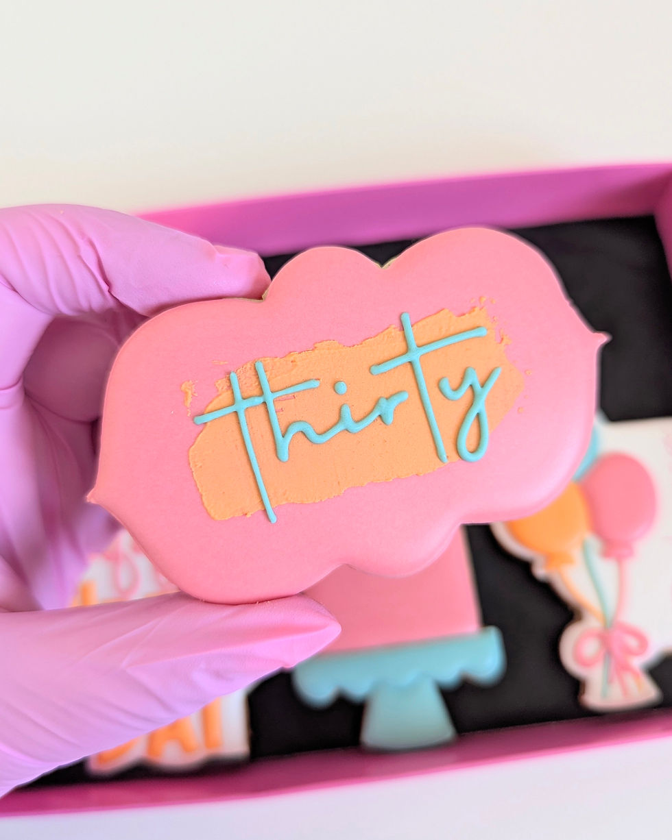 Thumbnail: Personalised Milestone Birthday Biscuit Gift Set