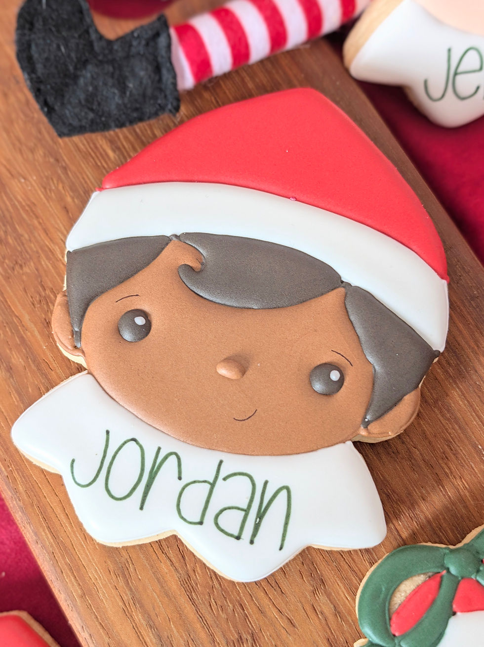 Thumbnail: Personalised Elf Arrival Cookie