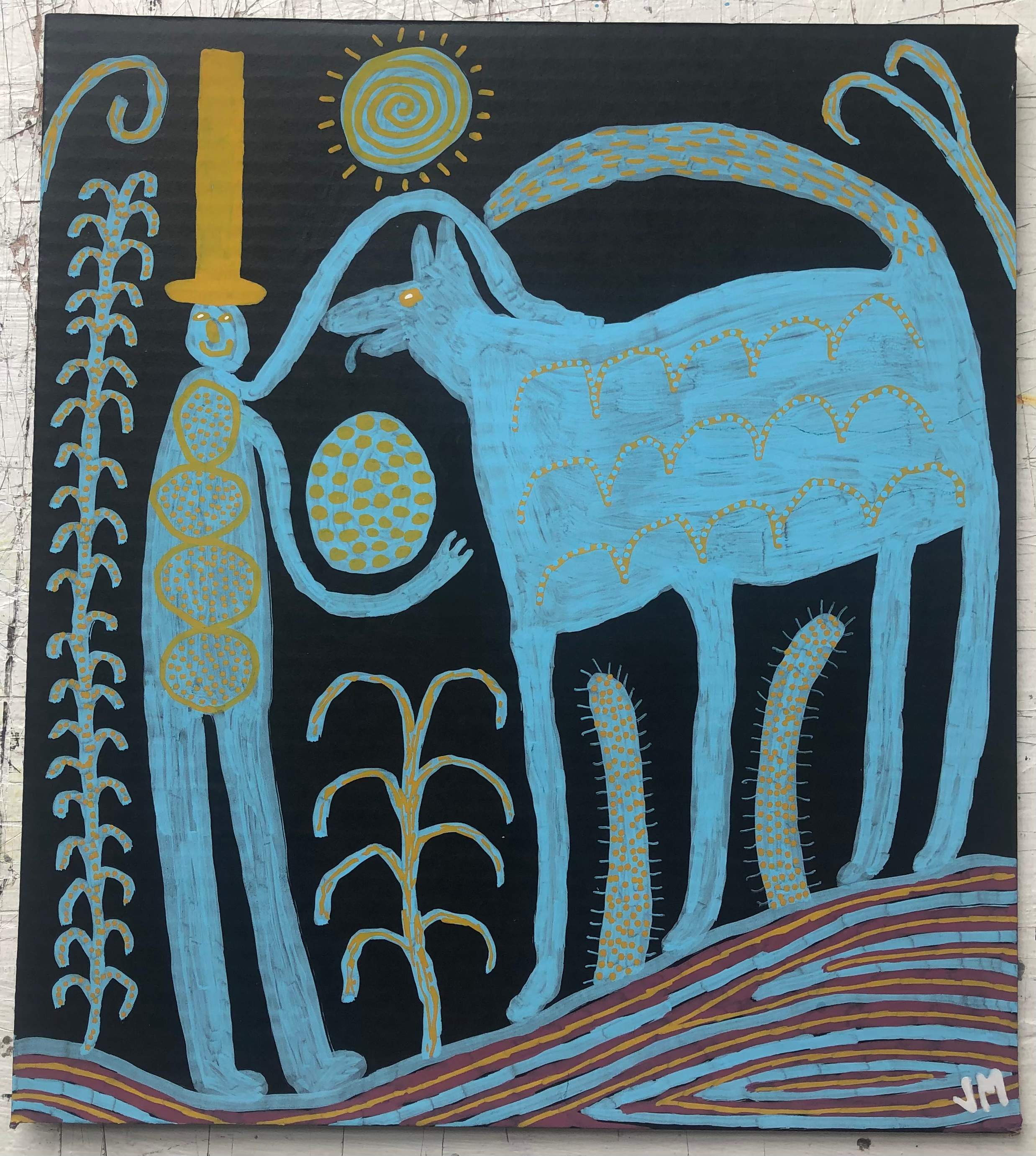 A Meeting Of Minds. 12.8” x 11.5”.