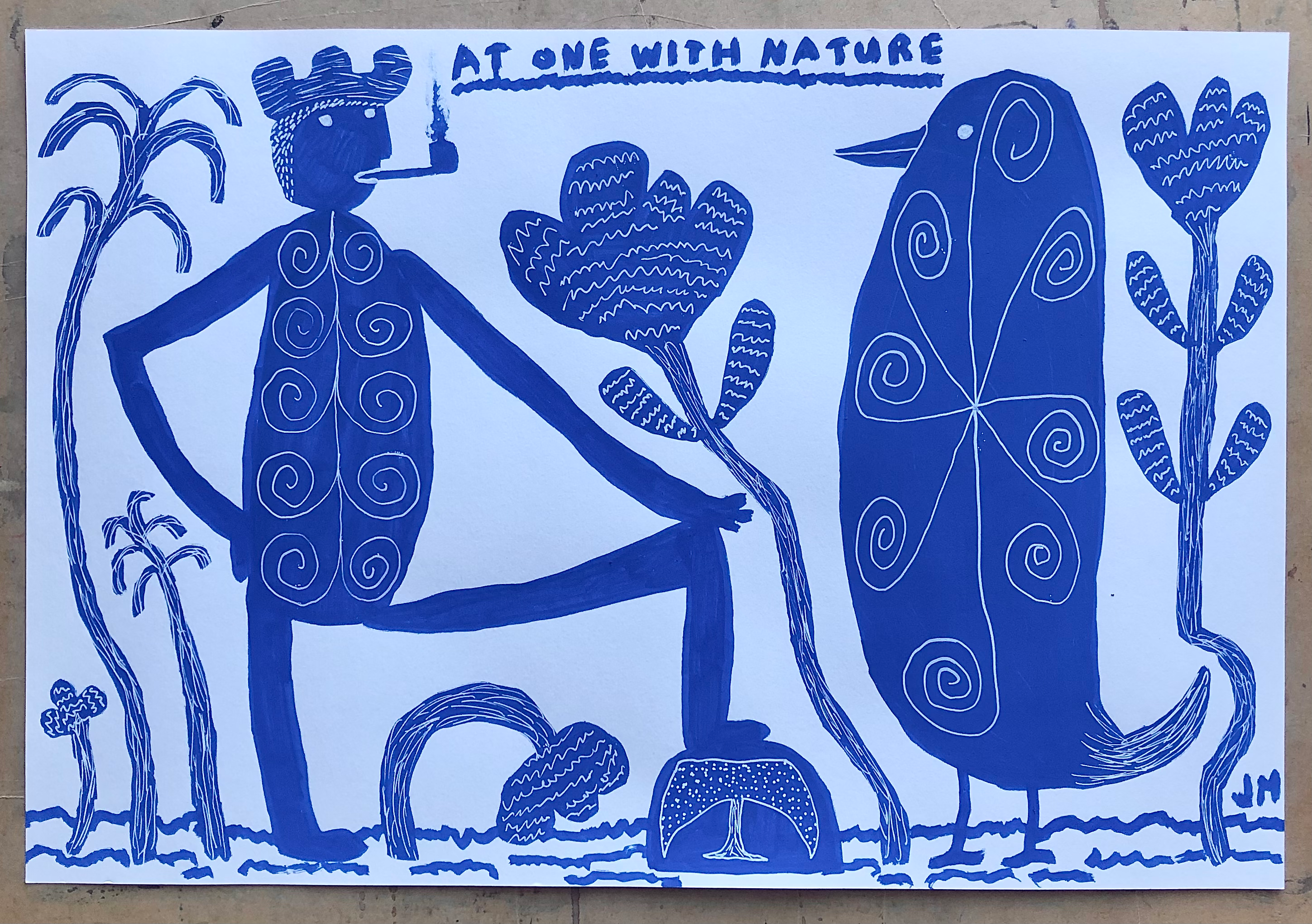 At One With Nature. 16.5” x 11.25”.