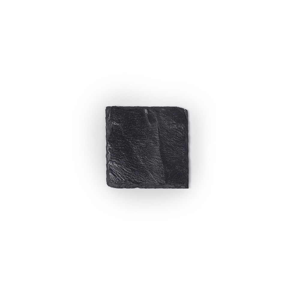 Custom Engraved Square Slate Coasters - Set of 4 before personalization