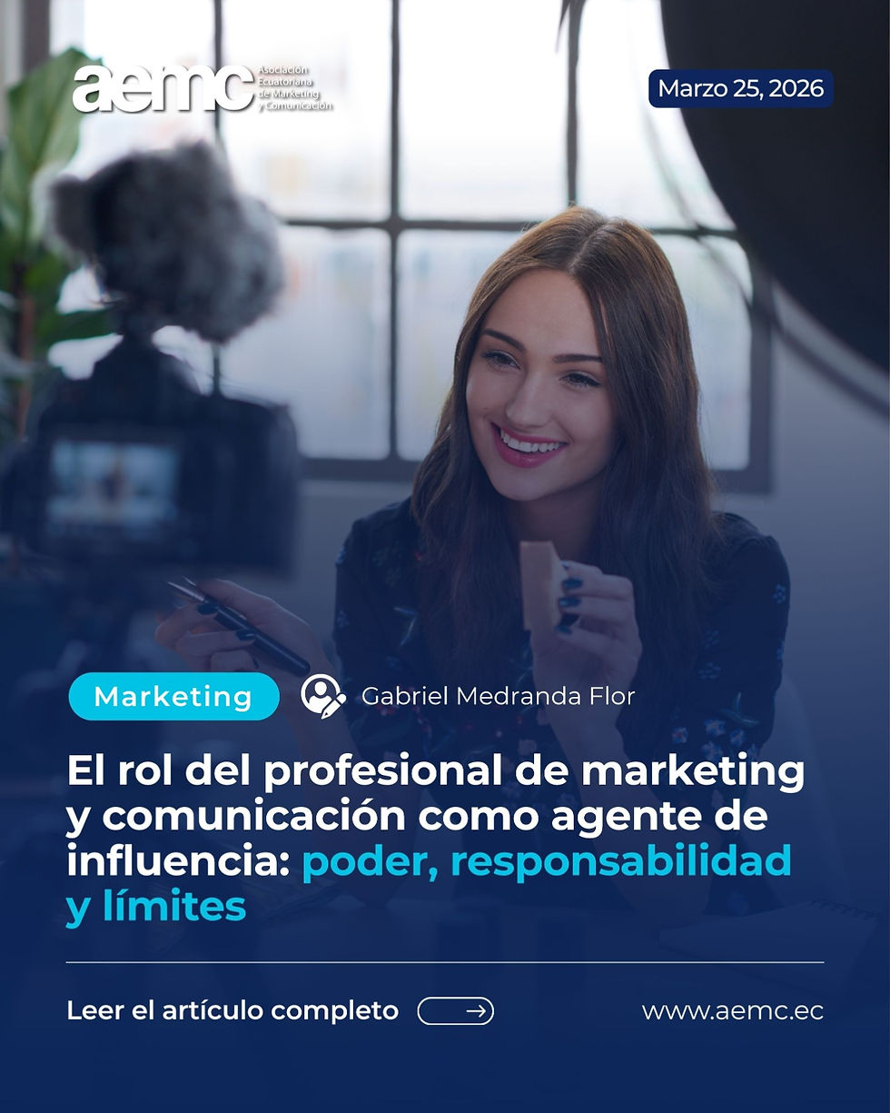 El rol del profesional de marketing y comunicación como agente de influencia: poder, responsabilidad y límites