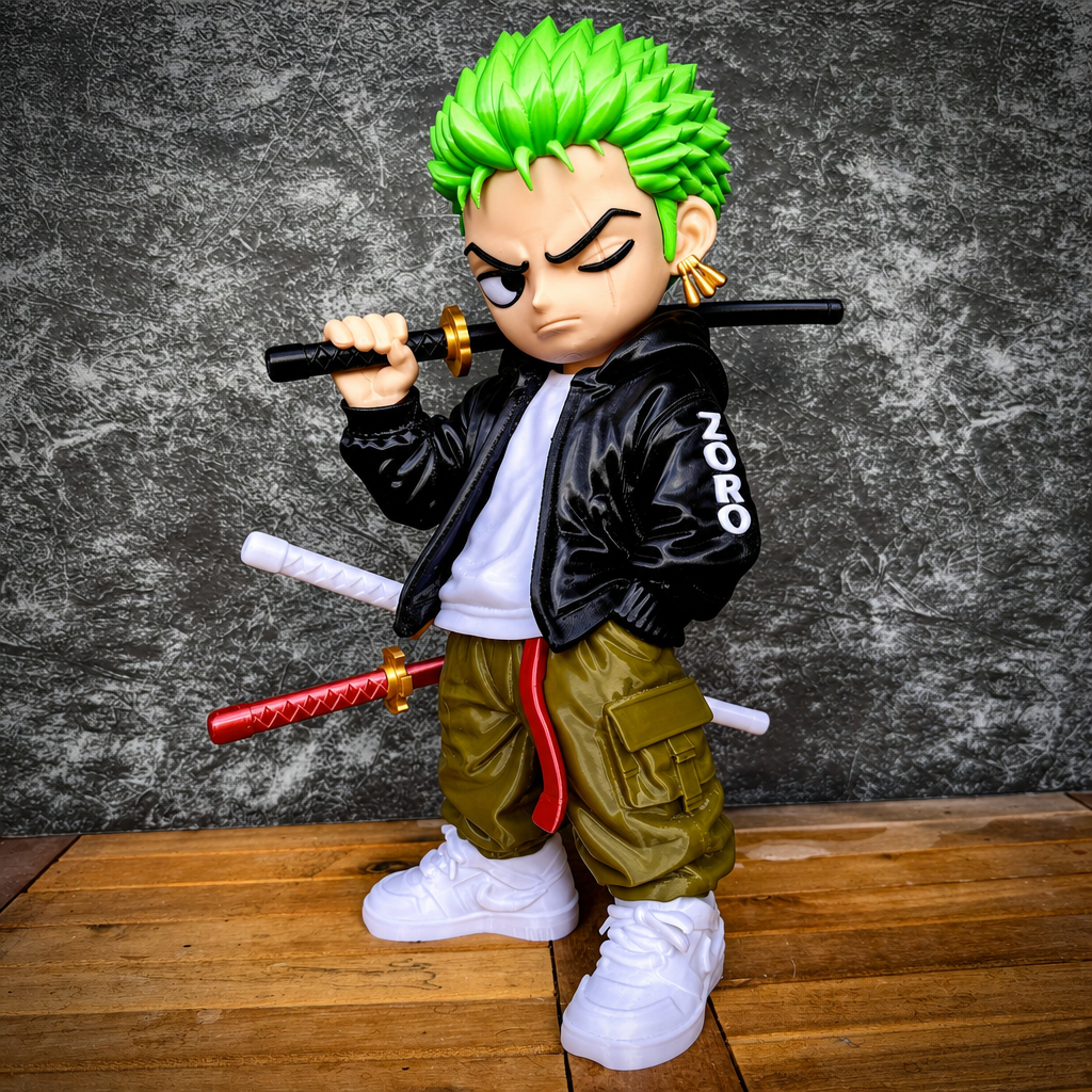 Boneco Zoro Urban One Piece 3D 25cm