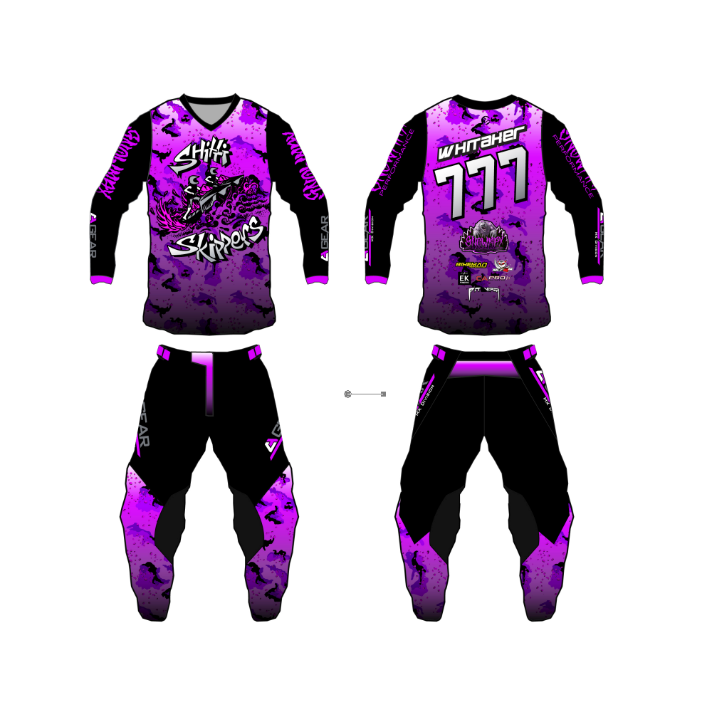 Shitti Skippers 2022 - Full MX Set - Pants + Long Sleeve V-Neck Jersey