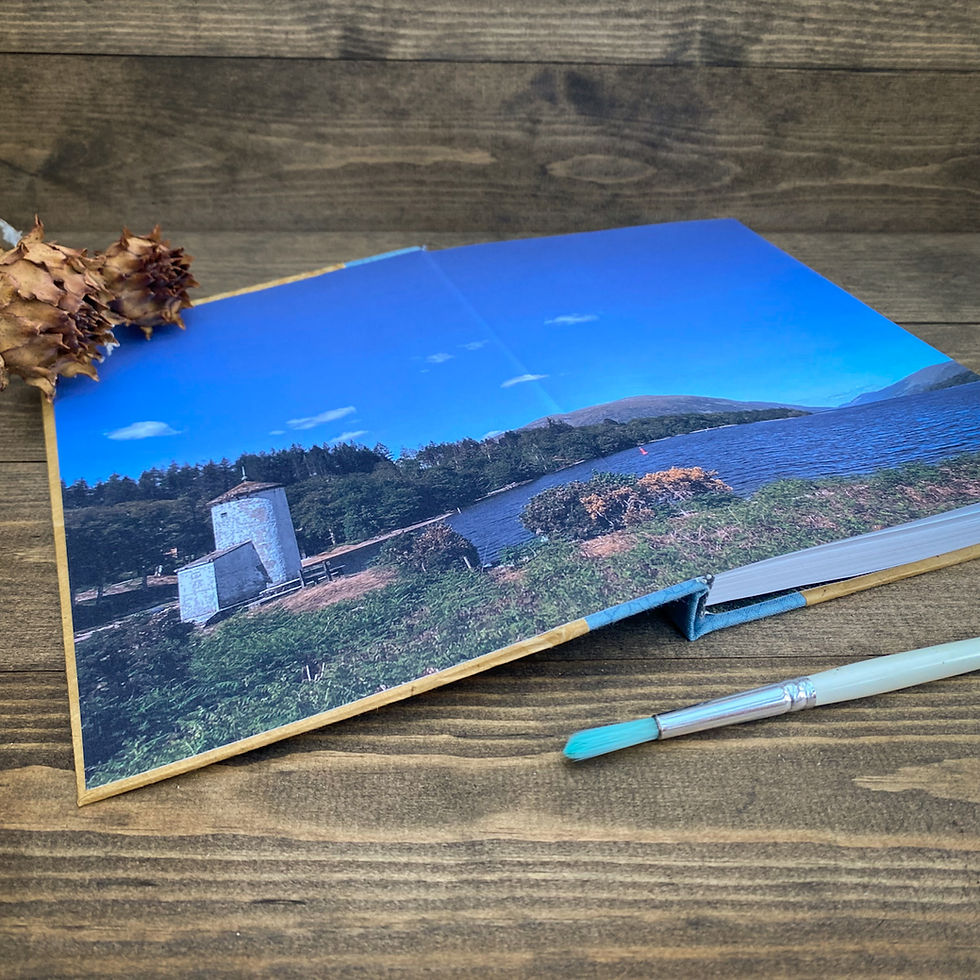 Thumbnail: A5 Handmade Sketchbook - Secret Scotland: Loch Lochy Lighthouse