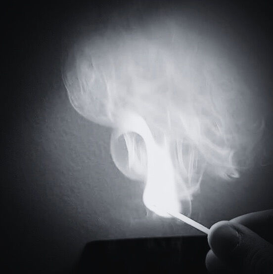 Biles, Chris. "Flicker of Flame,"Photography, 5" x 5"