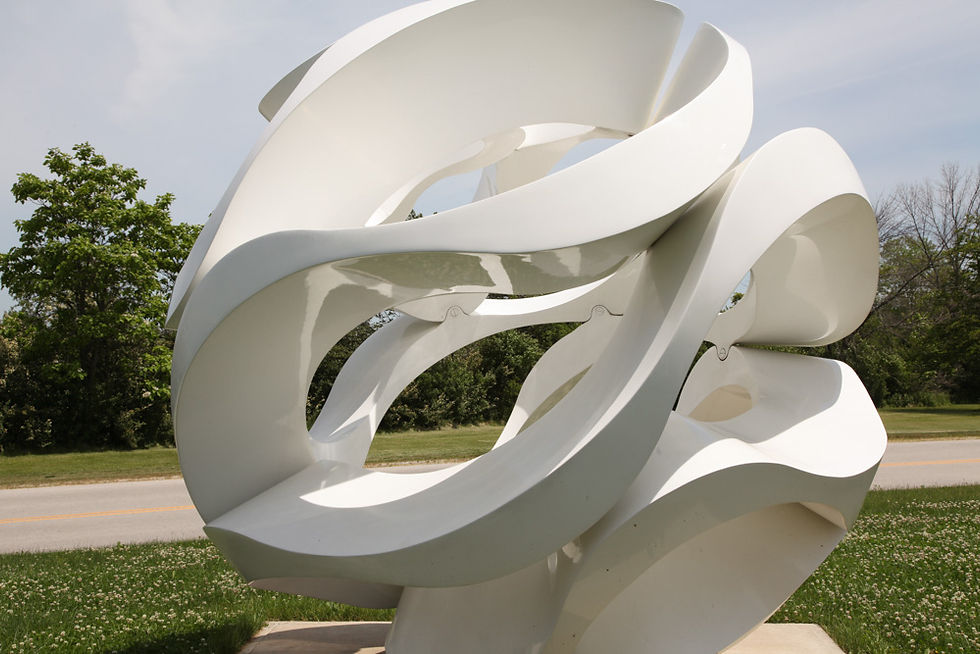 Domenge, Yvonne. Windwaves (2010), painted steel