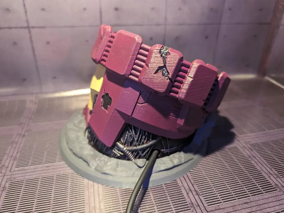 Thumbnail: SENTINEL HEAD DISPLAY W/ LED LIGHTING 6"Figures