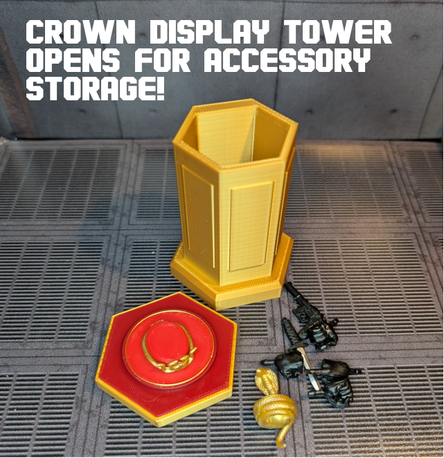 Thumbnail: Cobra Throne Room Upgrade Kit for Classified Hasbro Throne SEE DESCRIPTION