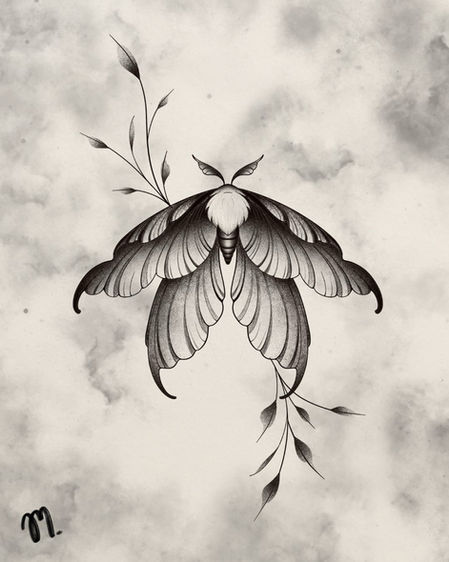 flash tattoo, tatouage, papillon, butterfly, vegetal, floral