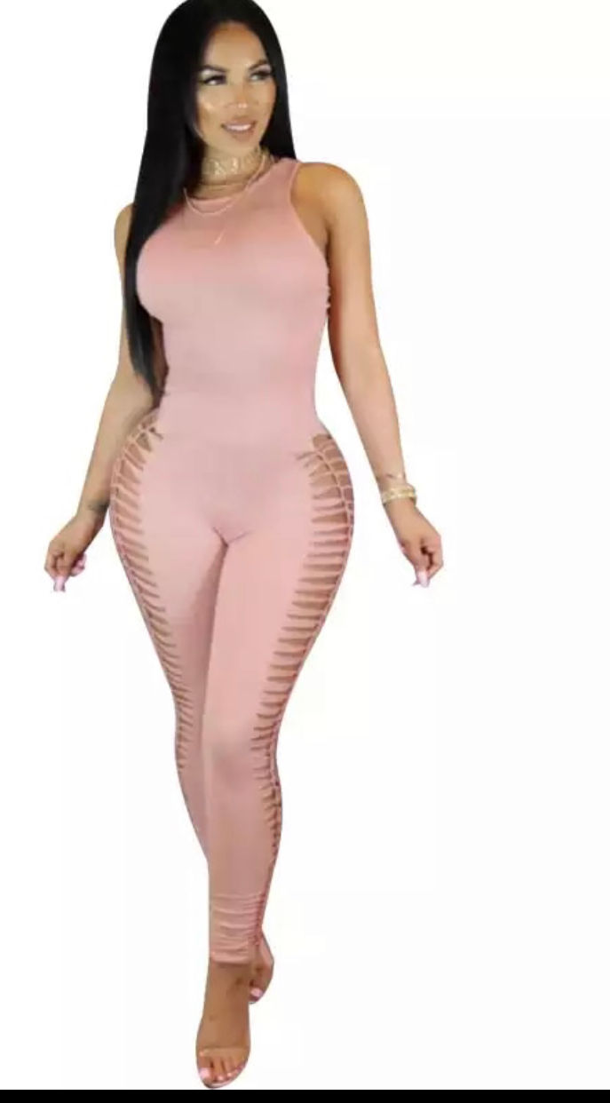 Thumbnail: Women Jumpsuits Sexy Night Club Wear Women Rompers Hollow Out Summer Jumpsuit 