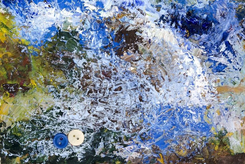 Abstract Painting Blue - Big Wave