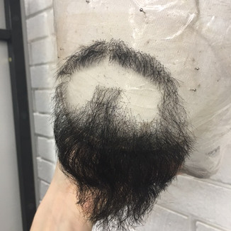 Knotted and styled beard