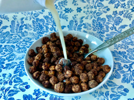 Baked Chickpea Chocolate “Cereal”