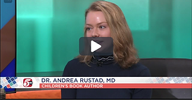 Still image of woman speaking in video interview